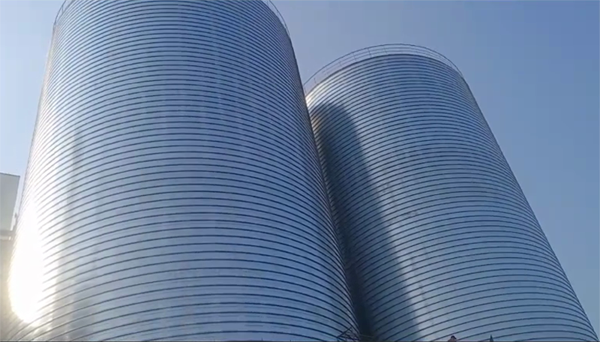 涟水2座混凝土高架卷板仓